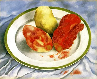 Tunas (Still Life with Prickly Pear Fruit) Frida Kahlo